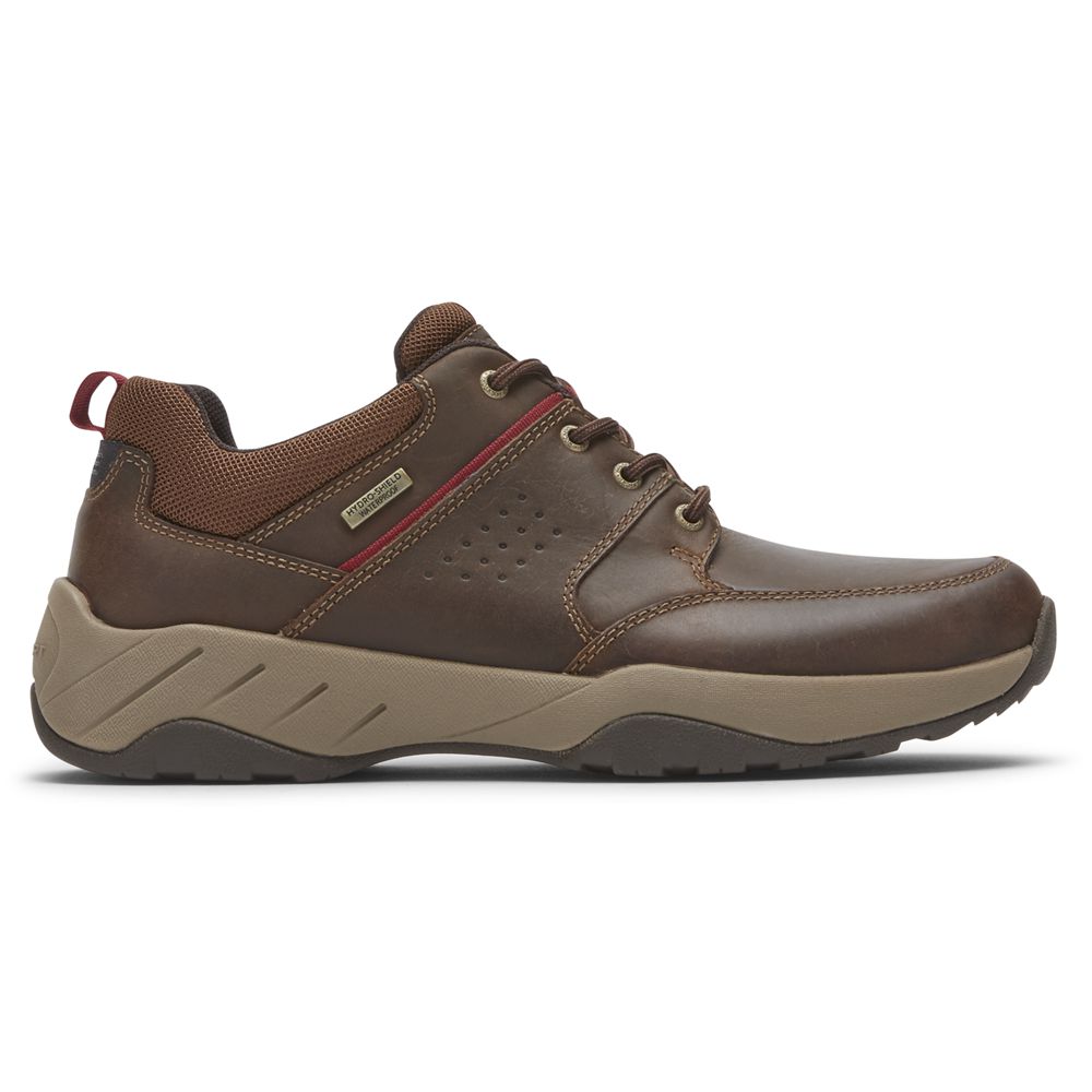 Pantofi De Mers Barbati Rockport Xcs Spruce Peak Waterproof Lace-Up Maro - Romania 8150-XRNMB